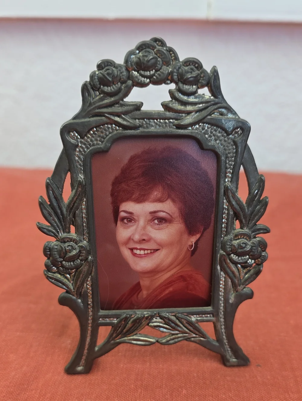 Vintage Miniature Metal Art Nouveau Frame